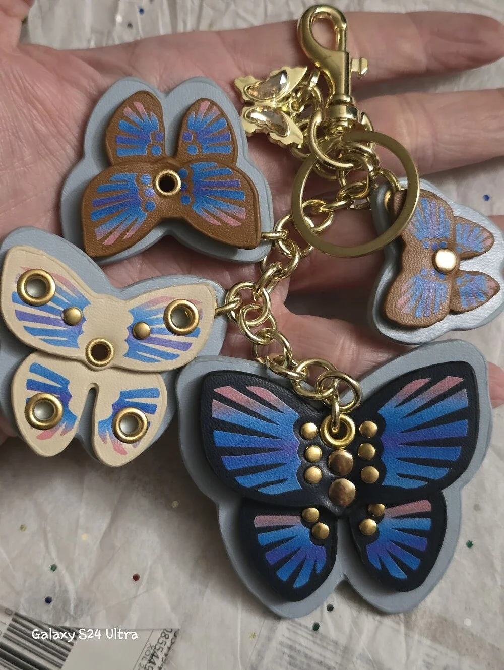 Butterfly Bag Charm/keychain NEW